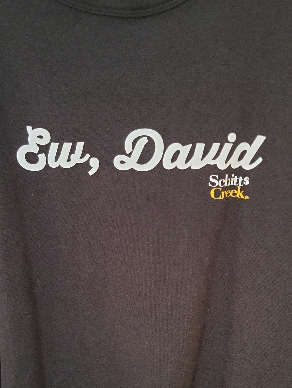 Schitt's Creek "Ew, David" Black Graphic Tank, Size XXL - Picture 3 of 4